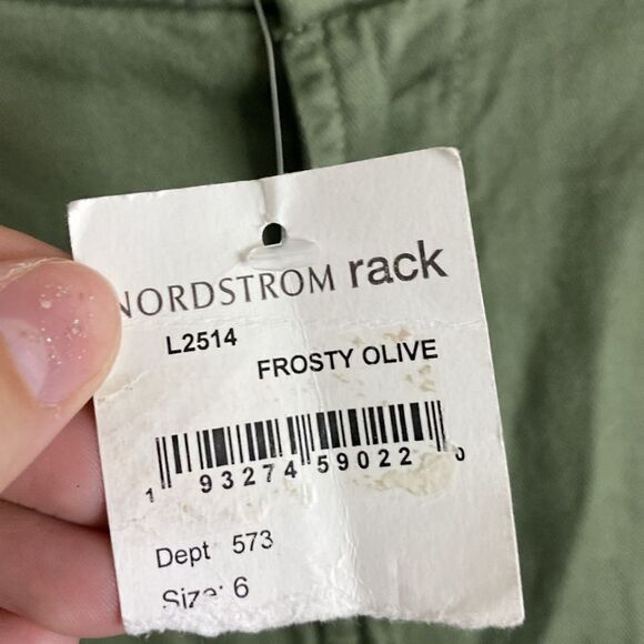 NWT- J crew- Frosty Olive twill pants- Size 6 - Picture 9 of 9